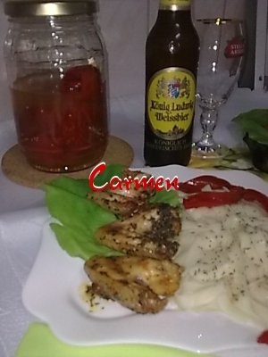 Aripioare condimentate(punga Knorr)