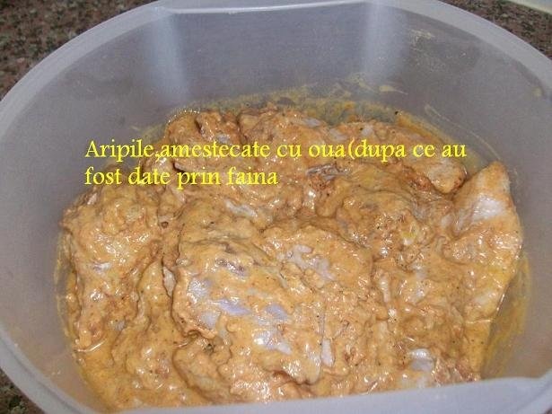 Aripi,de pui,pane