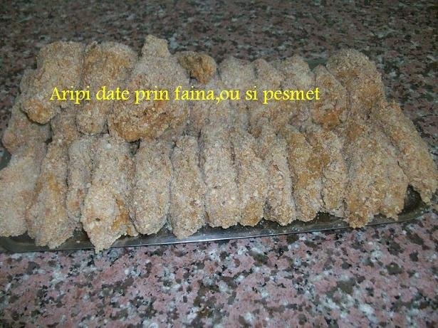 Aripi,de pui,pane