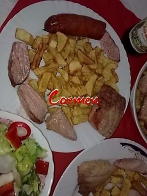 Muschiulet de porc,cu salata