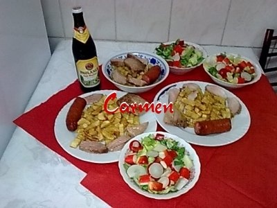 Muschiulet de porc,cu salata