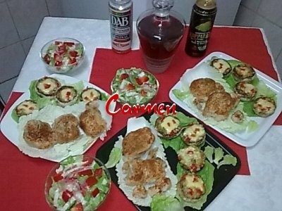 Curcan la tava,cu ciuperci umplute