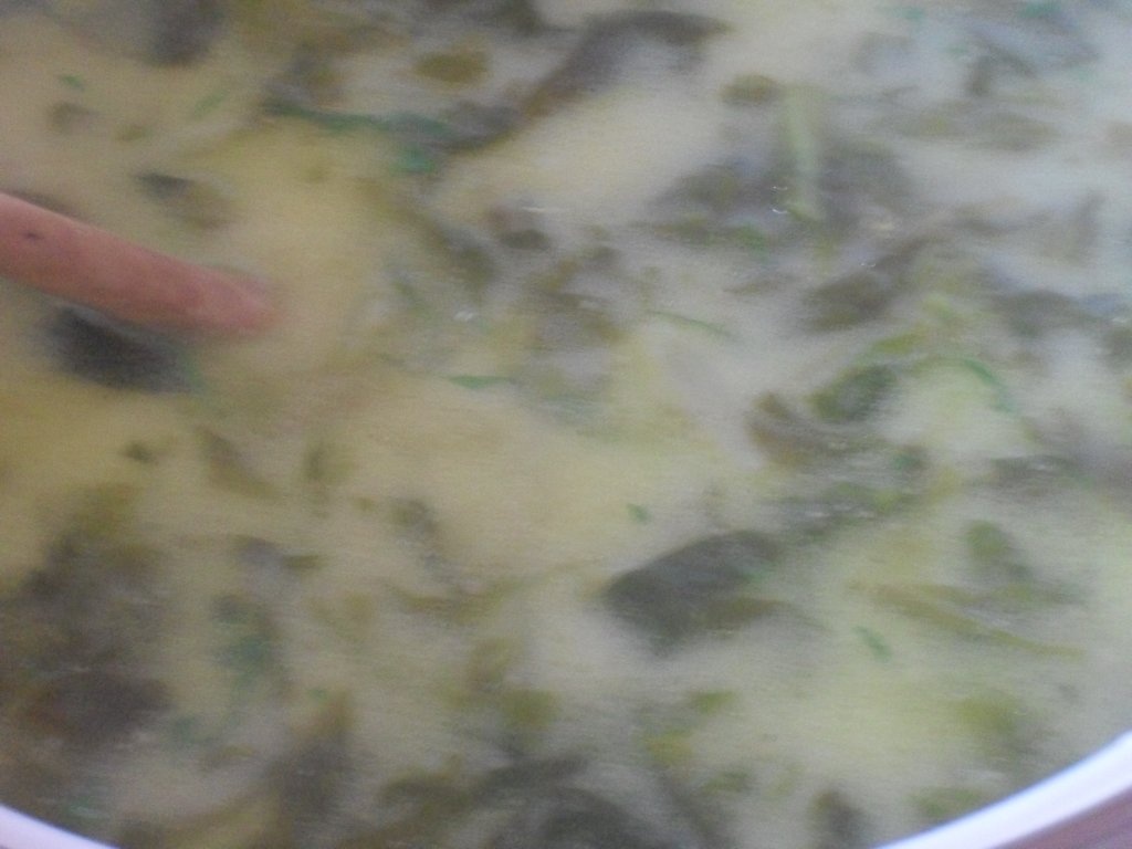 Ciorba  de salata cu leustean, absolut senzationala!