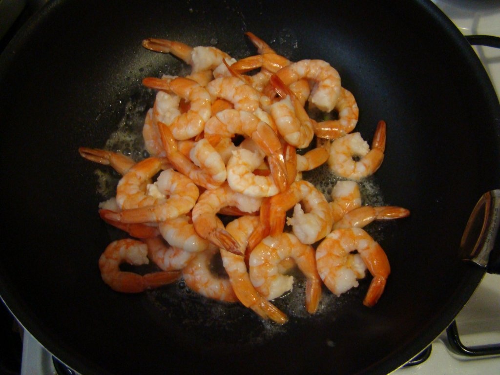 Creveti in sos de unt