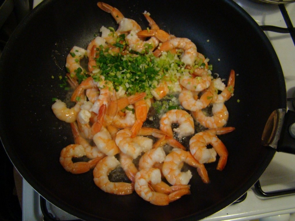 Creveti in sos de unt