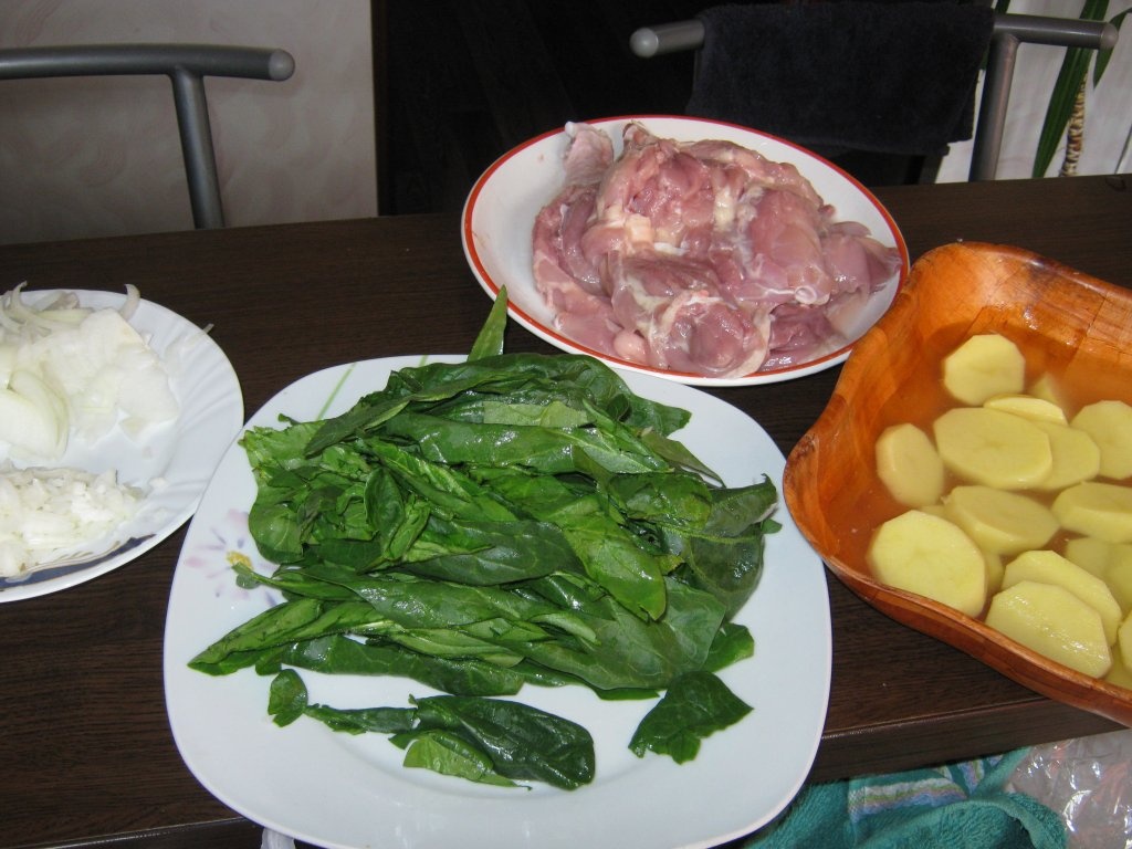 Pulpa de pui umpluta cu spanac