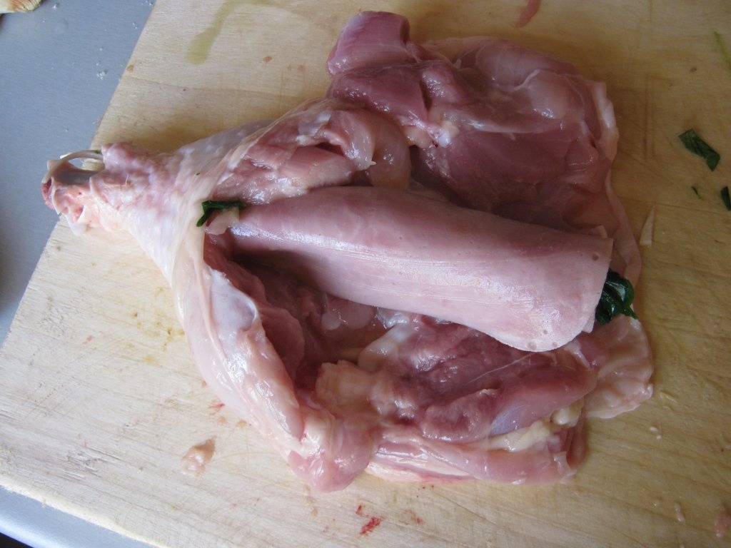 Pulpa de pui umpluta cu spanac