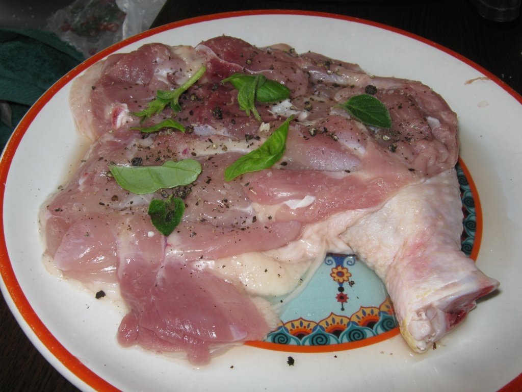 Pulpa de pui umpluta cu spanac