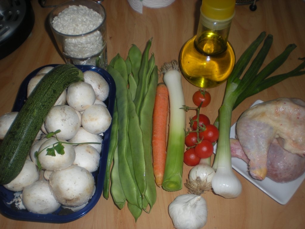 Legume cu orez si pulpe de pui