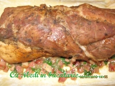 Ceafa de porc in foietaj