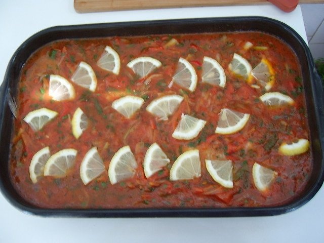 Platica cu sos la cuptor