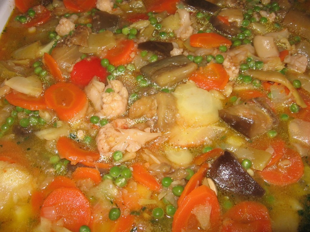 Ghiveci  de legume  cu  orez