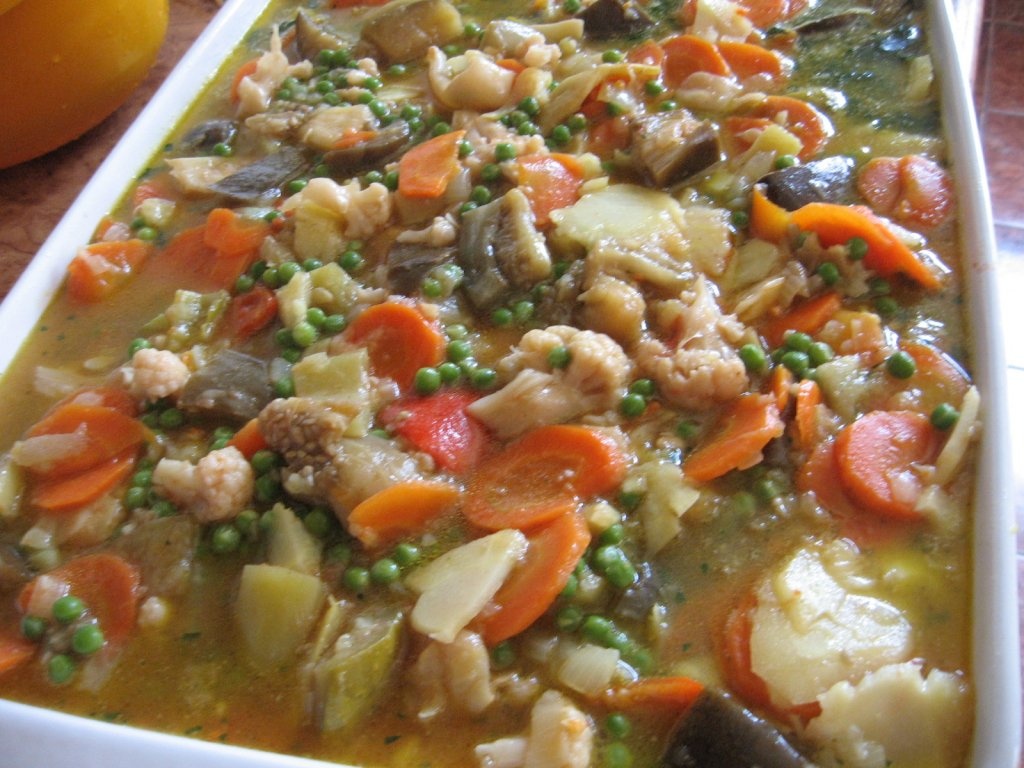 Ghiveci  de legume  cu  orez