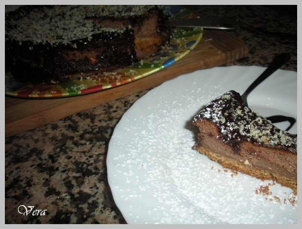 Cheesecake cu ciocolata gianduia