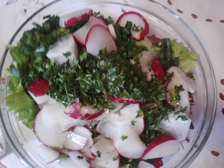 Pulpe de pui  cu salata