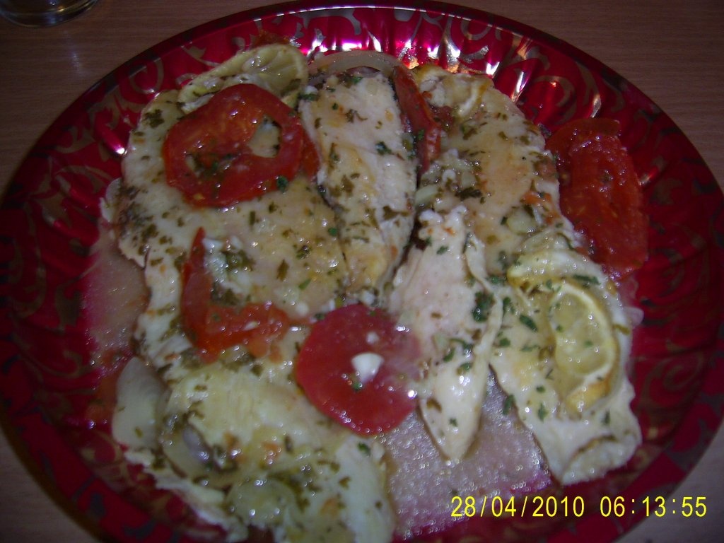 File de pangasius la cuptor