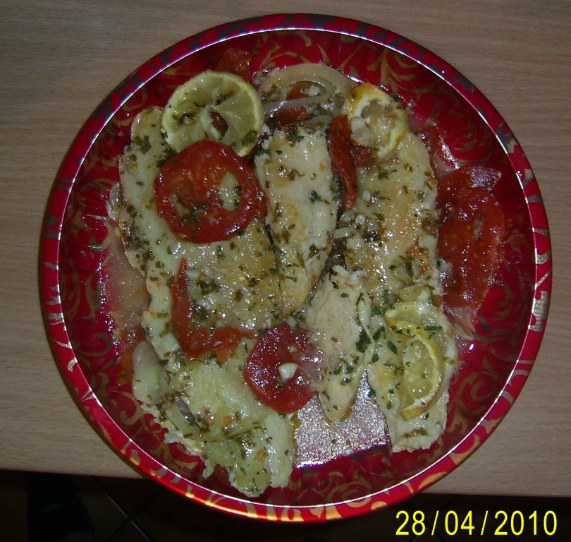 File de pangasius la cuptor