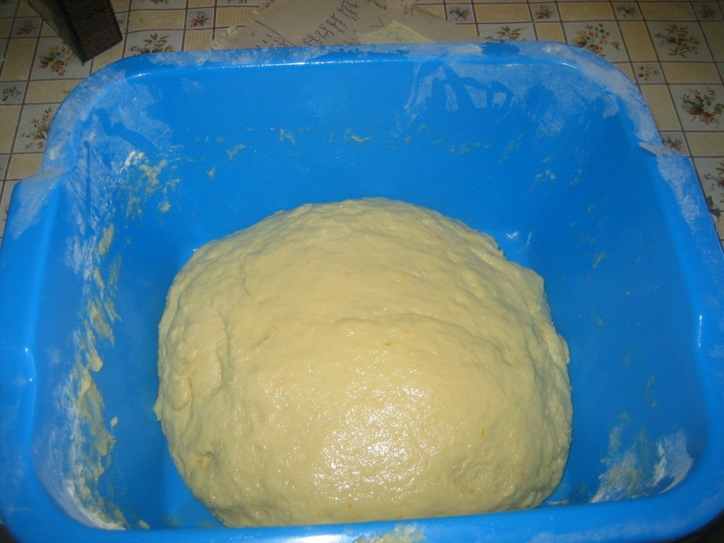 Cozonac cu crema de nuci si rahat