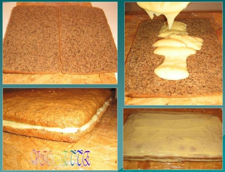 Prajitura cu nuca si cafea