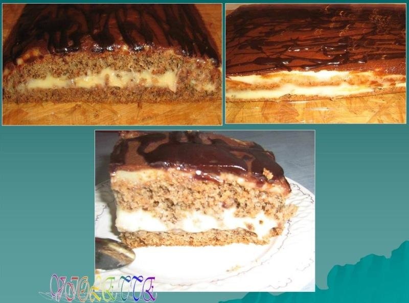 Prajitura cu nuca si cafea