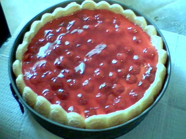 Cherry Cheese Torte - Torta de Visine cu Brinza Philadelphia