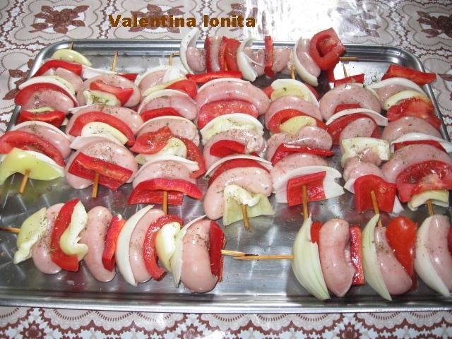 Frigarui de fudulii de curcan la grill (gratar)