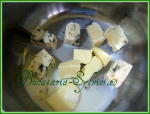 Gratar de pui cu sos roquefort