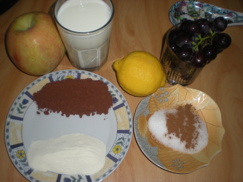 Budinca cu mere si struguri