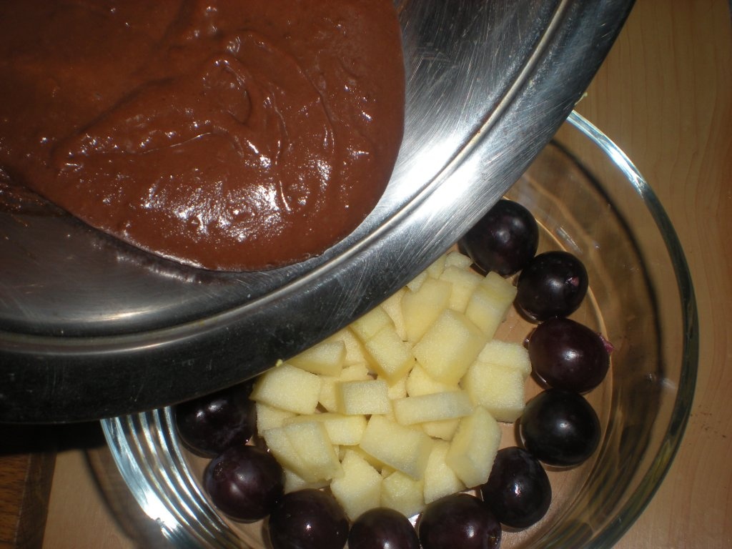Budinca cu mere si struguri