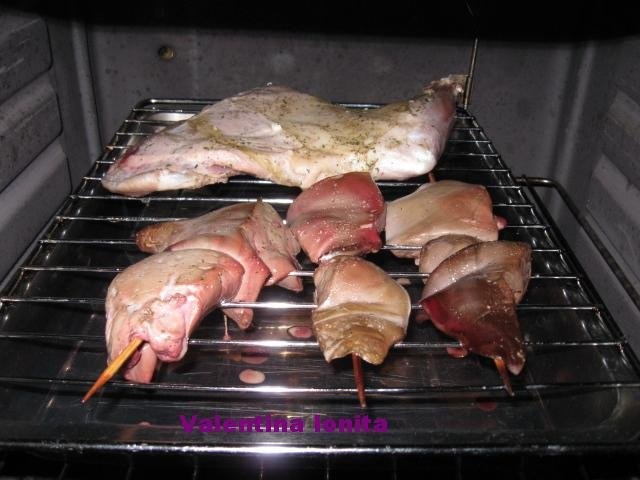 Pulpa  si ficat de miel la grill (gratar) pentru Inaltarea Domnului