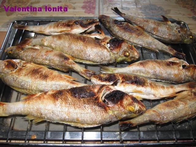 Saramura de biban la grill (gratar)
