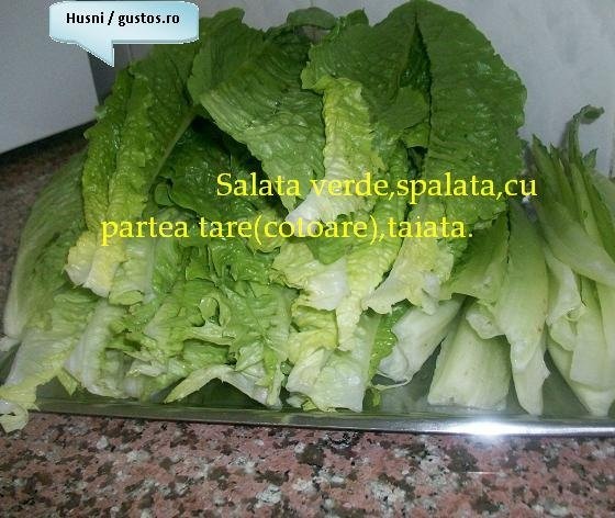 Salata de salata verde oparita (cu iaurt)