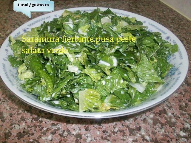 Salata de salata verde oparita (cu iaurt)