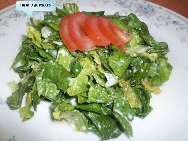 Salata de salata verde oparita (cu iaurt)