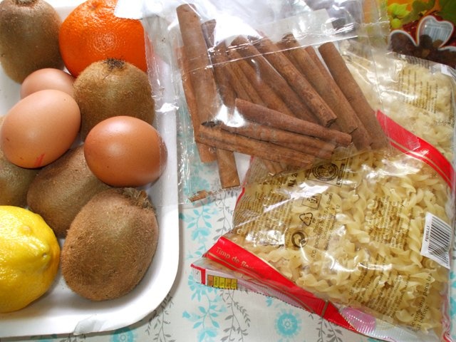 Budinca de paste cu fructe