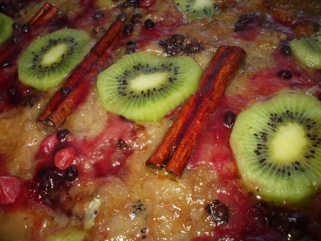 Budinca de paste cu fructe