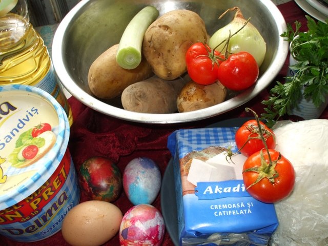 Cartofi umpluti cu branza la cuptor