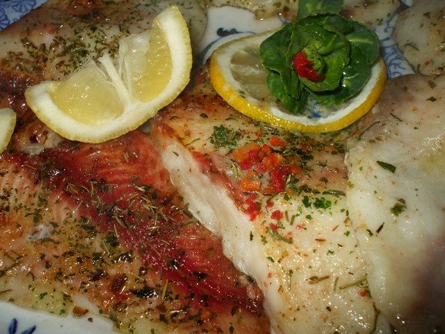 File de pangasius picant la gratar