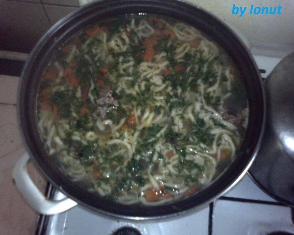 Ciorba de gaturi de curcan