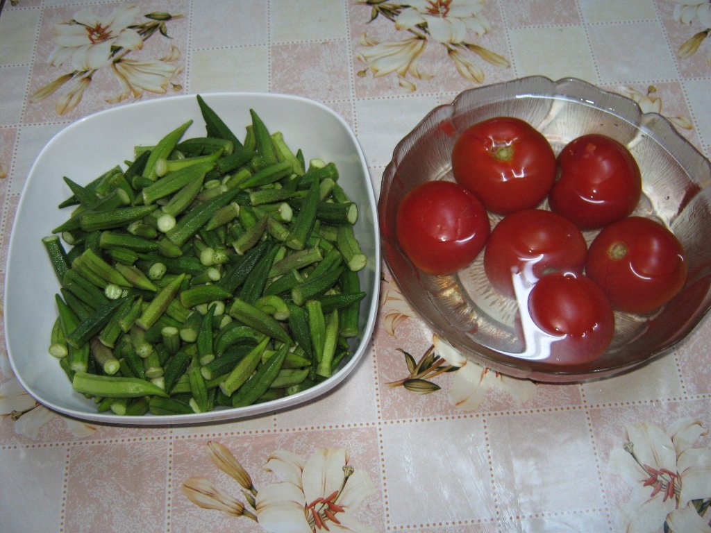 Bame cu pui la cuptor - specific tarilor arabe