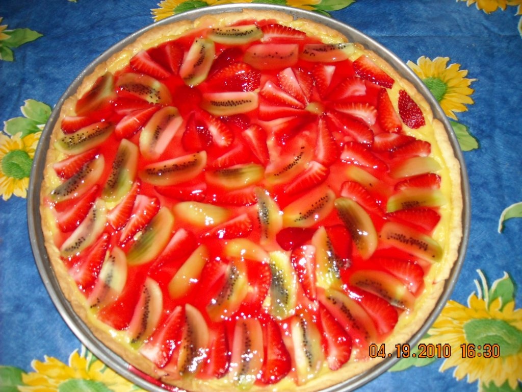 Crostata cu crema de lamaie si fructe(tarta)