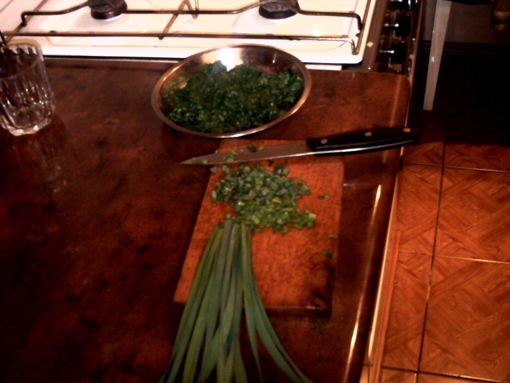 Ficat cu spanac si bureti de pom pane