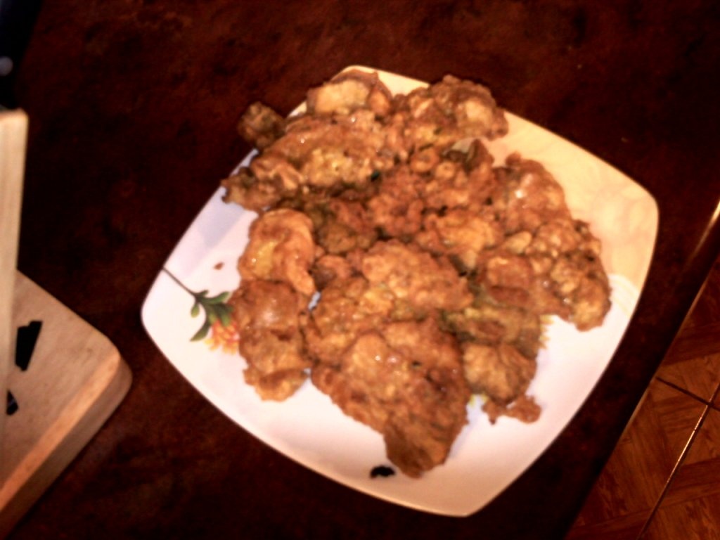 Ficat cu spanac si bureti de pom pane