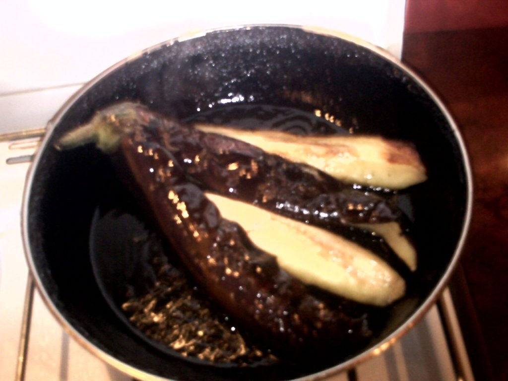 Muschi de vitel cu vinete marinate