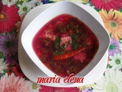 Zama de loboda rosie cu paparaie