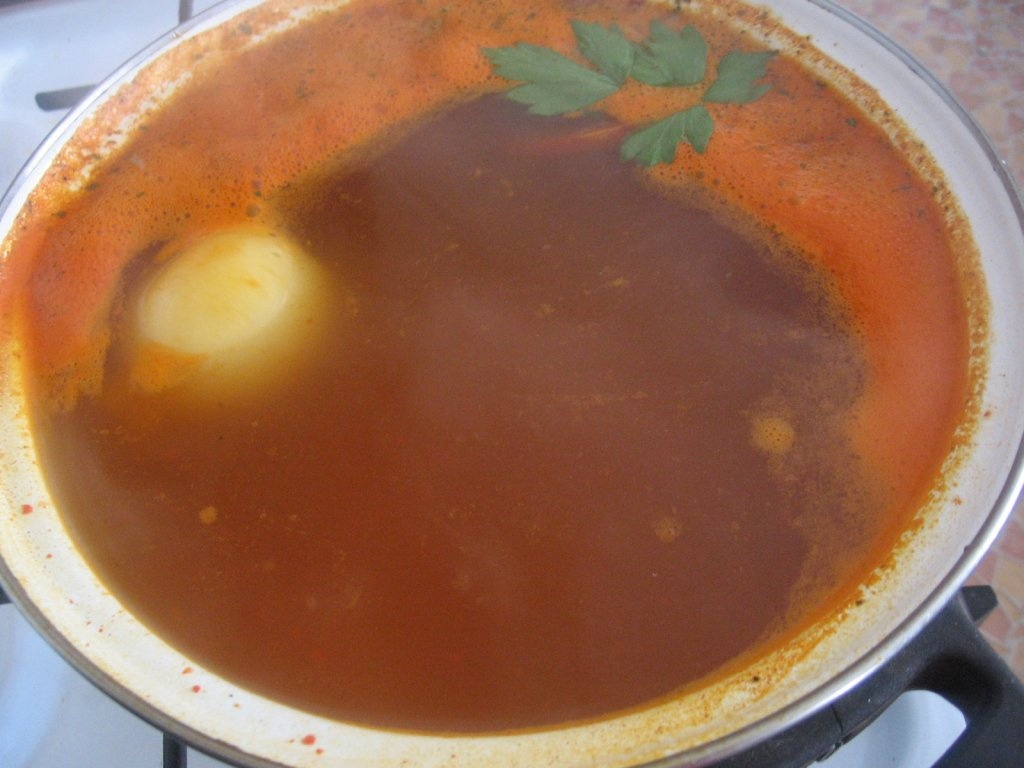 Ciorba de cartofi cu sunca afumata