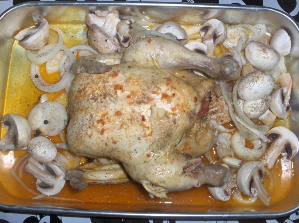 Gãinã la cuptor cu ciuperci