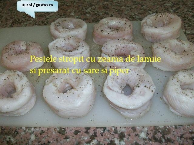 File de peste "donut" prajit