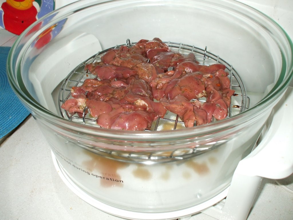 Ficatei de pui la cuptor cu halogen Oven