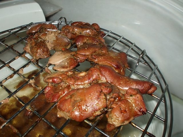 Ficatei de pui la cuptor cu halogen Oven